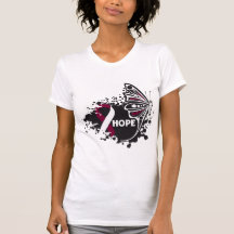 Hope Head and Neck Cancer Butterfly T-shirts