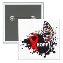Hope Heart Disease Butterfly Pins
