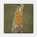 Hope II by Gustav Klimt Refrigerator Magnet