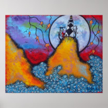 Hope In Isolation Original Lighthouse Poster
