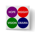 Hope, Insight, Vision, Obama (Pro-Obama Button) by irregulargoods Hope, Insight, Vision, Obama (Pro-Obama Button)
