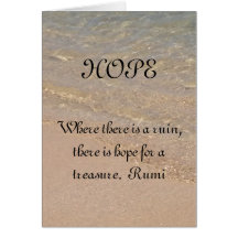 HOPE Inspiration Card Rumi Quote Hawaii