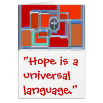 Hope is a Universal Language cards