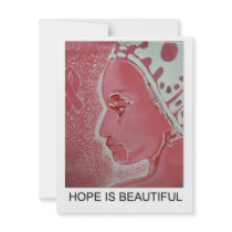 Hope is Beautiful cards invitations by Crystalsenterbrown Hope is Beautiful cards invitations