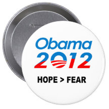 HOPE IS GREATER THAN FEAR - PINBACK BUTTON