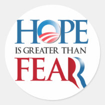 HOPE IS GREATER THAN FEAR stickers