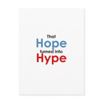 Hope is hype: Anti-Obama postcards by informedvoter Hope is hype: Anti-Obama postcards