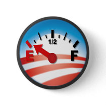 Hope is on Empty - Anti Barack Obama Pinback Button