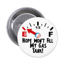 Hope is on Empty - Anti Barack Obama buttons