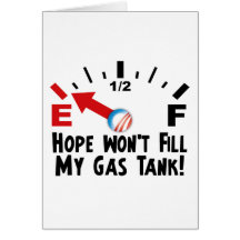 Hope is on Empty - Anti Barack Obama Cards
