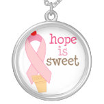Hope is Sweet Pink Ribbon Necklace