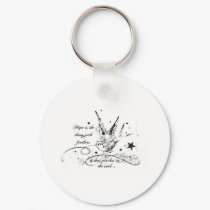 Hope is the Thing With Feathers keychains