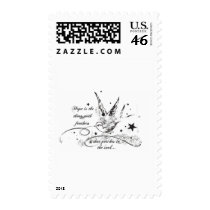Hope is the Thing With Feathers postage