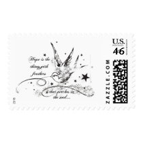 Hope is the Thing With Feathers postage