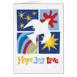 Hope Joy Love Greeting Card cards