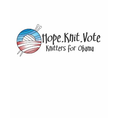 Hope Knit Vote, shirt by ObamaKnitter