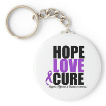 Hope Love Cure Alzheimer's Disease Key Chain