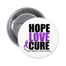 Hope Love Cure Alzheimer's Disease Pin