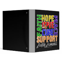 Hope Love Cure Autism Awareness 3 Ring Binders