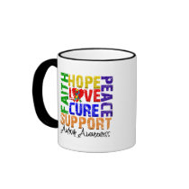 Hope Love Cure Autism Awareness Mugs