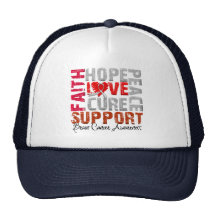 Hope Love Cure Brain Cancer Awareness Hats