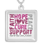 Hope Love Cure Head and Neck Cancer Awareness necklaces