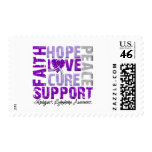 Hope Love Cure Hodgkin's Disease Awareness stamps