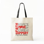 Hope Love Cure Lung Cancer Awareness Tote Bag