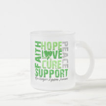 Hope Love Cure Non-Hodgkin's Lymphoma Awareness Mug