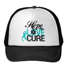 Hope Love Cure OVARIAN CANCER Gifts Hat