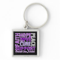 Hope Love Cure Pancreatic Cancer Awareness Key Chains