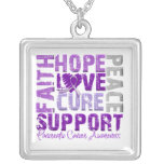 Hope Love Cure Pancreatic Cancer Awareness necklaces