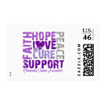 Hope Love Cure Pancreatic Cancer Awareness Postage Stamp
