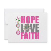 Hope Love Faith Christmas Ornament Wreath invitations by giftsforawareness Hope Love Faith Christmas Ornament Wreath invitations