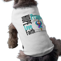Hope Love Faith Prayer Domestic Violence Doggie Tee Shirt