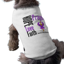 Hope Love Faith Prayer Ribbon Domestic Violence Pet Clothes