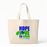 Hope Love Go Green Earth Awareness bags