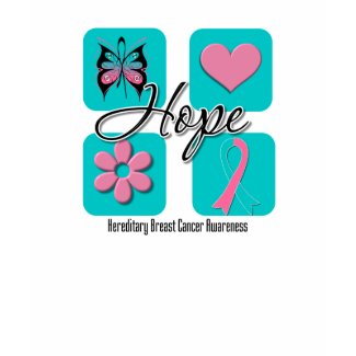 Hope Love Inspire Hereditary Breast Cancer shirt