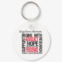 Hope - Lung Cancer Awareness Month keychains