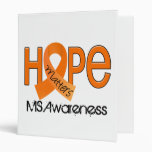 Hope Matters 2 MS Multiple Sclerosis Vinyl Binders