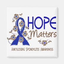 Hope Matters 3 Ankylosing Spondylitis Fridge Magnets
