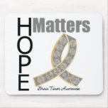 Hope Matters Brain Tumor (Jeweled Ribbon) Mouse Pads
