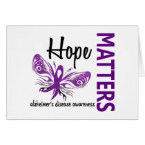 Hope Matters Butterfly Alzheimer's Disease Greeting Card