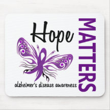 Hope Matters Butterfly Alzheimer's Disease Mousepad