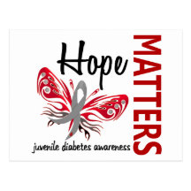 Hope Matters Butterfly Juvenile Diabetes Postcard