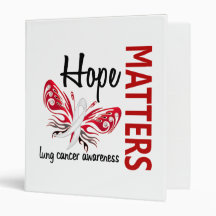 Hope Matters Butterfly Lung Cancer Binder