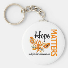 Hope Matters Butterfly Multiple Sclerosis Key Chain