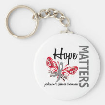 Hope Matters Butterfly Parkinson's Disease Key Chains