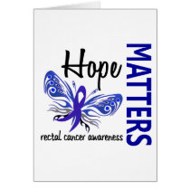 Hope Matters Butterfly Rectal Cancer Greeting Card