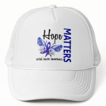 Hope Matters Butterfly Rectal Cancer Trucker Hats
